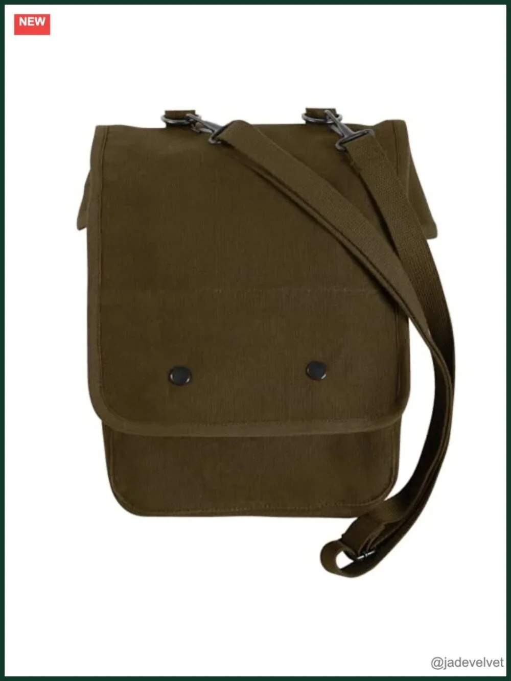 Canvas Map Case Shoulder Bag - Rugged Crossbody EDC Utility Storage